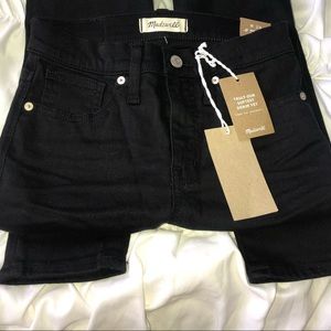 MADEWELL black jeans NWT